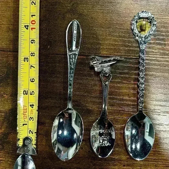 Souvenir Collector Spoons 3 Pieces Boys Town Kennedy Space Station Watkins Glenn - Picture 6 of 6